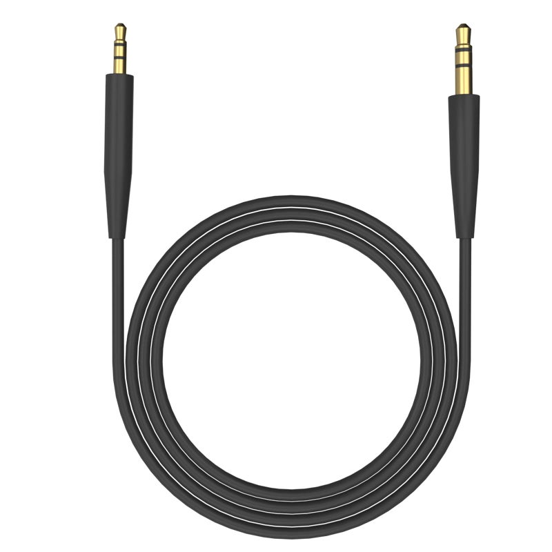 Saipomor QuietComfort45 Replacement Aux Cable Compatible with Bose On-Ear2 OE2 OE2i QuietComfort35II (QC35 II) QC25 QC35 SoundlinkII SoundTrue NC700 Headphones(Black) - Image 1